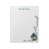 Bienen's Birdhouse Ballet Lined Notepad Notizblock (Rotiert)