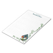 Bienen's Birdhouse Ballet Lined Notepad Notizblock (angewinkelt)