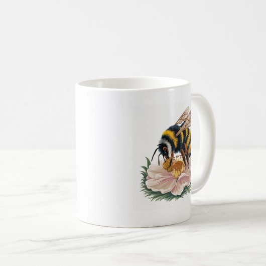Bienensammelpollen Kaffeetasse (VorderseiteRechts)