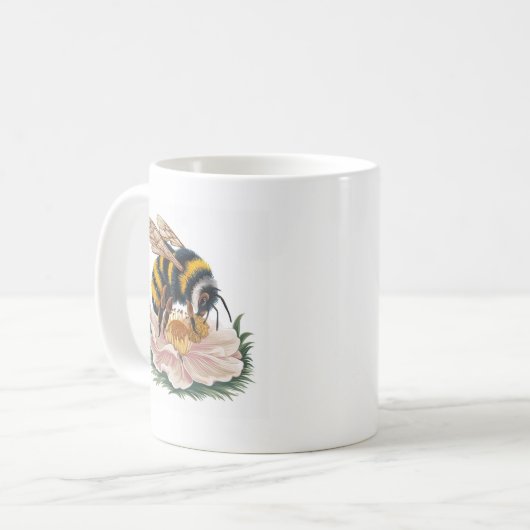 Bienensammelpollen Kaffeetasse (Vorderseite Links)