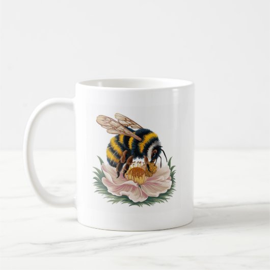 Bienensammelpollen Kaffeetasse (Links)
