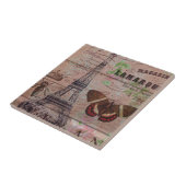 Bienenschmetterling Paris-Eiffelturm der Krone Fliese (Seite)