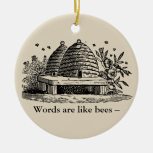 Bienenschmuck Vintag Bewick Keramik Ornament