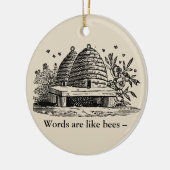 Bienenschmuck Vintag Bewick Keramik Ornament (Links)