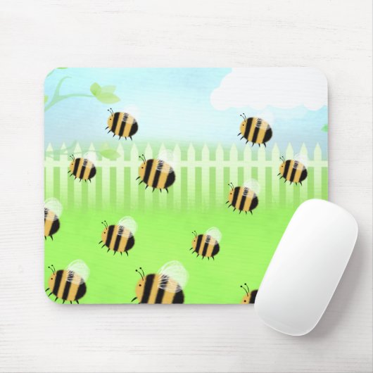 Bienenschwarm - Mäusematte Mousepad (Mit Mouse)