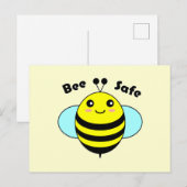 Bienensicherheit 1 postkarte (Vorne/Hinten)