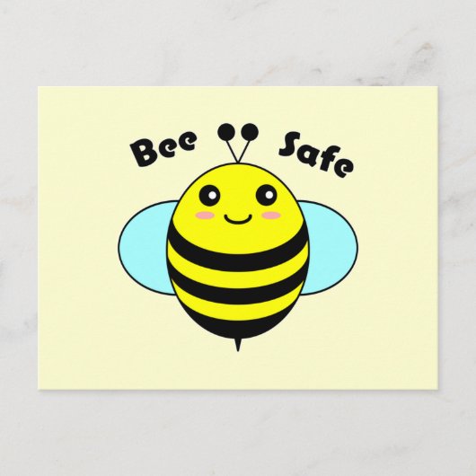 Bienensicherheit 1 postkarte (Vorderseite)