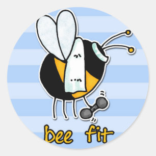 Bienensitz Runder Aufkleber