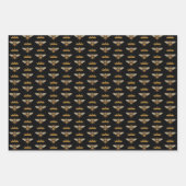 Bienensortiment: Fünf Wrapping Paper Sheets Geschenkpapier Set (Vorderseite 2)