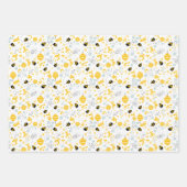 Bienensortiment: Sechs Wrapping Paper Sheets Geschenkpapier Set (Vorderseite 2)