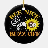 Bienenspiel Keramik Ornament (Hinten)