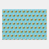 Bienenstäcke Blätter Wrapping Paper Set 3 (Vorderseite)