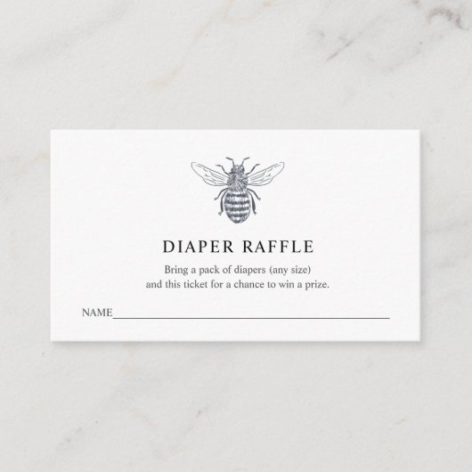 Bienenstapel für Babydusche Begleitkarte (Vorderseite)