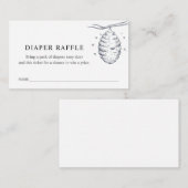 Bienenstapel für Babydusche Begleitkarte (Vorne/Hinten)