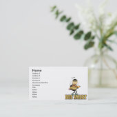 Bienenstarbe mit Bleistift Visitenkarte (Stehend Vorderseite)