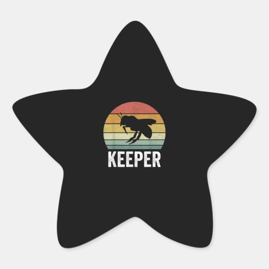 Bienensteeper-Geschenk | Funny Bee Lover Geschenke Stern-Aufkleber (Vorderseite)