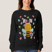 Bienensteiger Ei Funny Bee Ostersonntag Sweatshirt (Vorderseite)