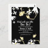 Bienensterben und Blütengeschlechtsdarstellung Postkarte (Vorne/Hinten)