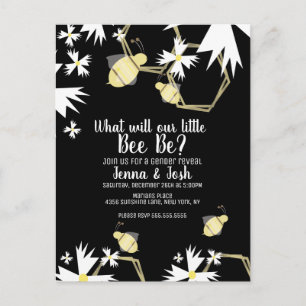 Bienensterben und Blütengeschlechtsdarstellung Postkarte