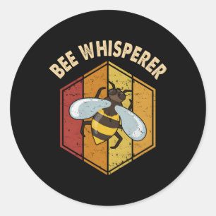 Bienensterbse Whisperer Beekeeg Experte Apiary Hon Runder Aufkleber