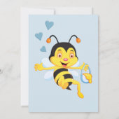 Bienensterube Phantastisch Baby Boy Dusche | Einladung (Rückseite)