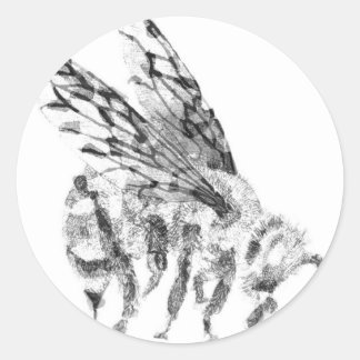 Bienenstich Runder Aufkleber