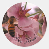 Bienensticker Runder Aufkleber (Vorderseite)