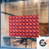 Bienenstöbchenmuster Fensteraufkleber (Café-Fenster)