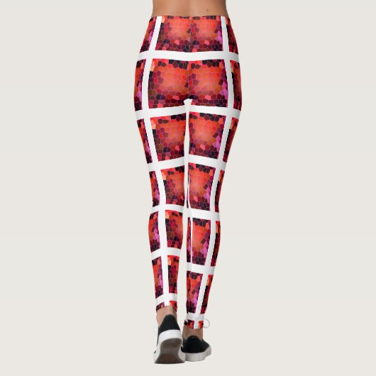 Bienenstöbchenmuster Leggings (Rückseite)