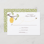 Bienenstöbchenreaktion RSVP Karte (Vorne/Hinten)