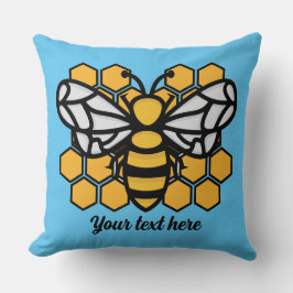 Bienenstock-bearbeitbares Kissen