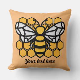 Bienenstock-bearbeitbares Kissen