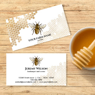 Bienenstock Bienenfarm Imker Bienenzüchter Honigbi Visitenkarte