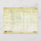 Bienenstock-Blume Postkarte (Rückseite)