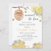 Bienenstock-Brautparty Einladung (Vorderseite)