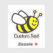 Bienenstock-Cartoon Aufkleber (Blatt)