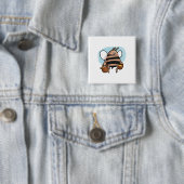 Bienenstock-Cartoon Button (Beispiel)