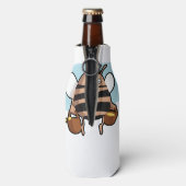 Bienenstock-Cartoon Flaschenkühler (Flasche Rückseite)