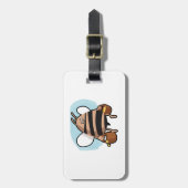 Bienenstock-Cartoon Gepäckanhänger (Vorderseite vertikal)