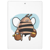 Bienenstock-Cartoon Klemmbrett (Rückseite)