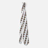 Bienenstock-Cartoon Krawatte (Rückseite)