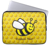 Bienenstock-Cartoon Laptopschutzhülle (Vorderseite)