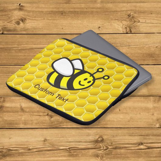 Bienenstock-Cartoon Laptopschutzhülle