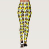 Bienenstock-Cartoon Leggings (Rückseite)