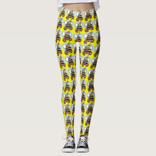 Bienenstock-Cartoon Leggings
