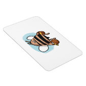 Bienenstock-Cartoon Magnet (Rechte Seite)