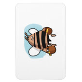 Bienenstock-Cartoon Magnet (Vertikal)
