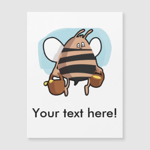 Bienenstock-Cartoon Magnetkarte