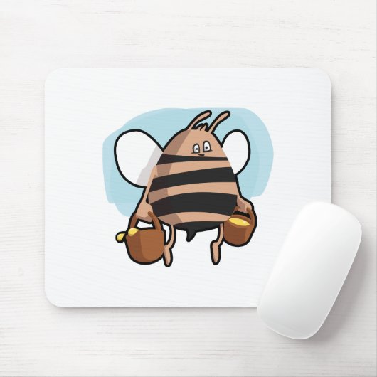 Bienenstock-Cartoon Mousepad (Mit Mouse)