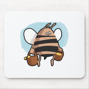Bienenstock-Cartoon Mousepad